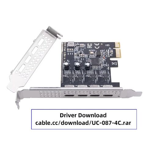 NFHK 5Gbps USB3.1 Gen1 USB-C أنثى أربعة منافذ إلى PCI-E 1x محول بطاقة uPD720201 مع قوس منخفض المستوى in Saudi Arabia
