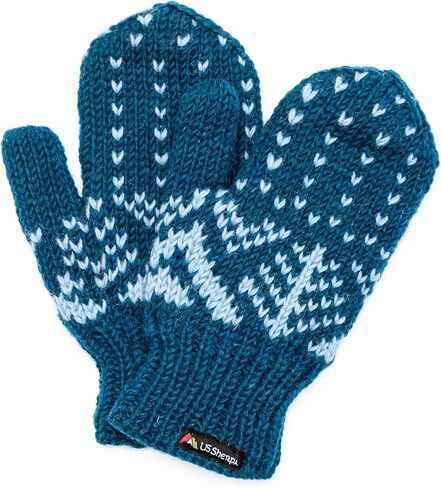 Yeti Mitten - Hand Knit 100% Wool Mittens Sherpa Fleece Lined in Saudi Arabia