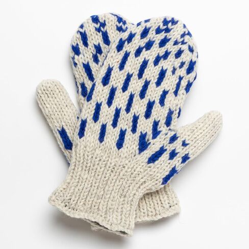 Yeti Mitten - Hand Knit 100% Wool Mittens Sherpa Fleece Lined in Saudi Arabia