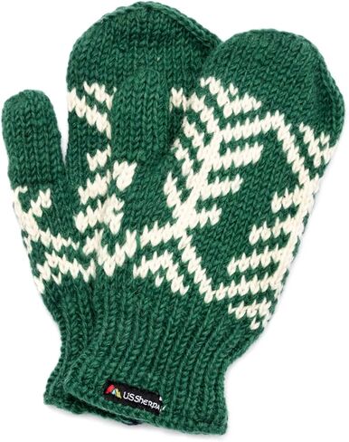 Yeti Mitten - Hand Knit 100% Wool Mittens Sherpa Fleece Lined in Saudi Arabia