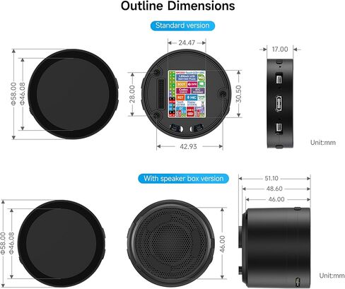 RP2350 1.85inch Round LCD Development Board, 360×360, 65K Color, Dual-Core and Dual-Architecture Design, for HMI, LVGL GUI and Embedded Projects (Standard Version) in Saudi Arabia