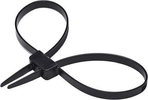 MGTECH 50 Pcs Zip Tie Handcuffs, Heavy Duty Double Locking Zip Ties Hand Cuffs Restraint, Police Nylon Flex Cuffs Law Enforcement, 27.5" Long, 250 Lbs Tensile Strength, Black in Saudi Arabia