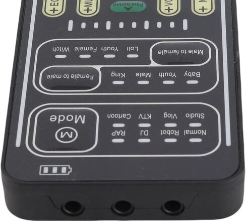 مجموعة مغير الصوت، قناع صوت محمول مع 8 مؤثرات صوتية ومصابيح LED، معدل صوت صغير الحجم للألعاب عبر الإنترنت، ضبط دقيق 80 مستوى، واجهة 3.5 ملم للهاتف in Kuwait