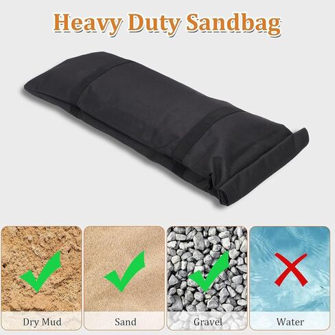 Umbrella Base Weight Sandbag, 50LBS Fillable Sand Bags for Weight, Weights Sandbags Umbrella Base for Outdoor Furniture Backyard Garden Trampoline Cantilever in Saudi Arabia