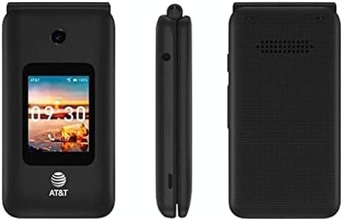 هاتف SIMBROS مفتوح FLIP 4 AT&T SMARTFLIP IV U102AA 4G 4GB - يعمل مع AT&T T-Mobile & Cricket - ليس جيدًا لـ VERIZON Simkey in Kuwait