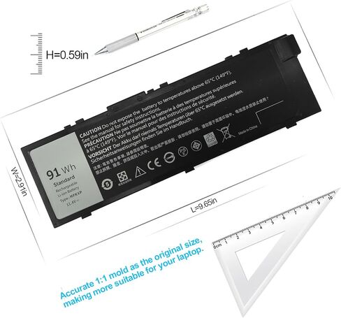 بطارية كمبيوتر محمول 91Wh MFKVP T05W1 لأجهزة الكمبيوتر المحمول Dell Precision 15 7510 7520 M7510 17 7710 7720 M7710 Series، TO5W1 0TWCPG 451-BBSF 451-BBSB TWCPG GR5D3 0FNY7 1G9VM M28DH. in Kuwait