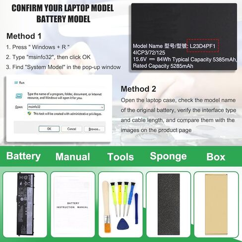 L23D4PF1 L23M4PF1 Laptop Battery Replacement for Lenovo IdeaPad Pro 5-14IMH9 5-14AHP9 5-16IMH9 5-16AHP9 Yoga Pro 9-16IMH9 Yoga Pro 7-14IAH10 Series L23B4PF1 L23X4PF1 15.6V 84Wh 5835mAh in Saudi Arabia