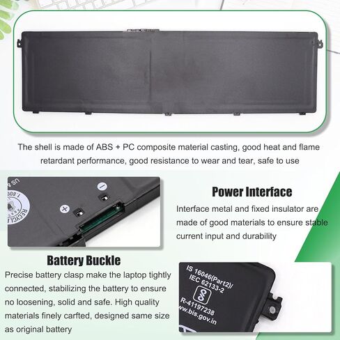 L23D4PF1 L23M4PF1 Laptop Battery Replacement for Lenovo IdeaPad Pro 5-14IMH9 5-14AHP9 5-16IMH9 5-16AHP9 Yoga Pro 9-16IMH9 Yoga Pro 7-14IAH10 Series L23B4PF1 L23X4PF1 15.6V 84Wh 5835mAh in Saudi Arabia