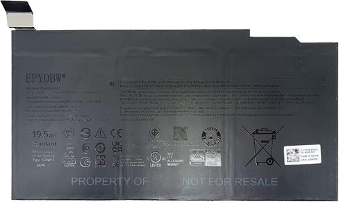 G8W13 Laptop Battery 49.5Wh 4123mAh 3-Cell 11.4V Compatible with Dell XPS 13 9315 2-in-1 Series 07HFP9 in Saudi Arabia