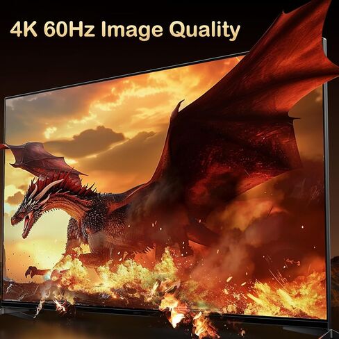 4K 60Hz USB-C to HDMI Cable, 3.3Ft/1M High-Speed USB 3.1 Type-C (Source) to HDMI (Display) Cord, (Thunderbolt 4/3 Compatible) for MacBook Pro/Air, iPhone 15/16, iPad Pro, iMac(3.3Ft/1M) in Saudi Arabia