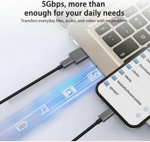 USB C to USB Adapter 4Pack, Universal USBC Female to A Male Converter for Car Charger, iWatch Ultra 3/11/10, Galaxy S25 (Grey) in Saudi Arabia