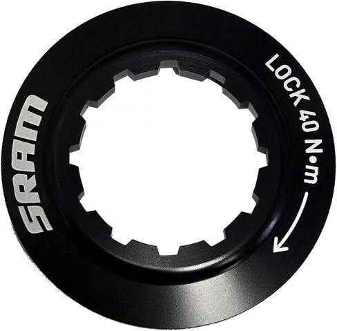 SRAM Paceline X قرص الفرامل الدوار - 140 مم، قفل مركزي، فضي/أسود in Kuwait