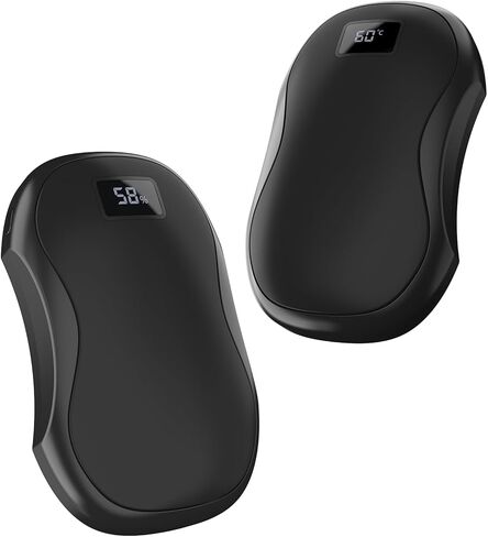 تدفئة اليد AI القابلة لإعادة الشحن، 2 حزمة، جيب العرض الرقمي المحمول والأيدي الساخنة الكهربائية، سخان يعمل بالبطارية المغناطيسية. في الهواء الطلق، الغولف، الصيد، اكسسوارات التخييم، الهدايا in Kuwait