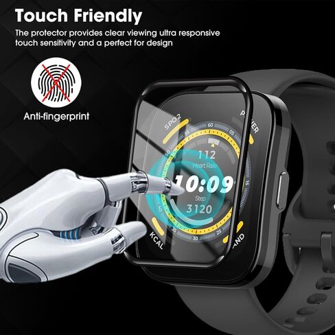 3 Pieces Smartwatch Screen Protectors for Amazfit Bip 6 Scratch Resistant HD Clear Plexiglass Protective Films for Amazfit Bip 6 in Saudi Arabia