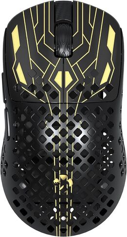 ATTACK SHARK MAMBASNAKE M2 Wireless Gaming Mouse,41g Ultra-Lightweight Carbon Fiber Mouse,40,000 DPI,PAW3395PRO Sensor,Wired/BT/2.4GHz Wireless Programmable Mice for Mac/PC Gamer(Black) in Kuwait