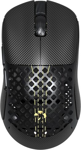 ATTACK SHARK MAMBASNAKE M2 Wireless Gaming Mouse,41g Ultra-Lightweight Carbon Fiber Mouse,40,000 DPI,PAW3395PRO Sensor,Wired/BT/2.4GHz Wireless Programmable Mice for Mac/PC Gamer(Black) in Saudi Arabia