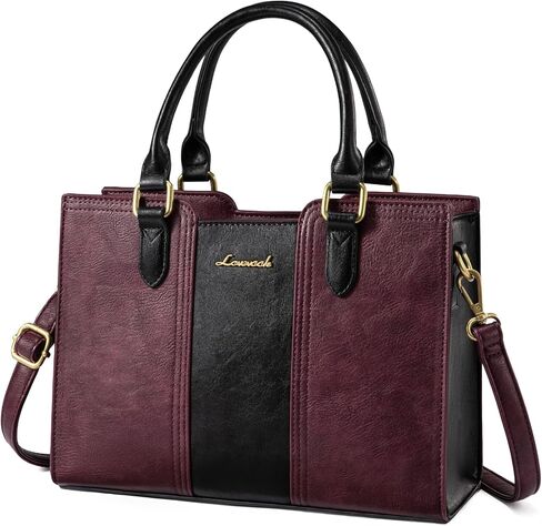 LOVEVOOK Purse for Women, Vintage Leather Shoulder Handbag, Small Ladies Satchel Tote Purse Top Handle Crossbody Bag for Work in Saudi Arabia
