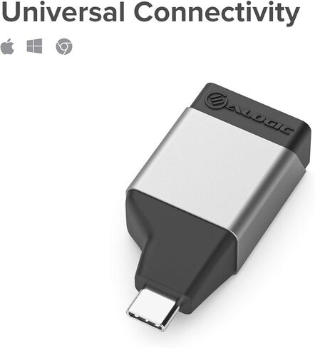 محول ALOGIC USB C إلى Gigabit Ethernet Mini، منفذ RJ45، يدعم اتصالات الشبكة 10/100/1000 ميجابت في الثانية in Saudi Arabia