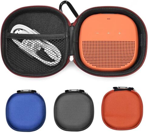 Hard Case for Bose Speaker,Silicone Cover Sleeve and Carrying Case for Bose SoundLink Micro Portable Speaker(Orange) in Saudi Arabia