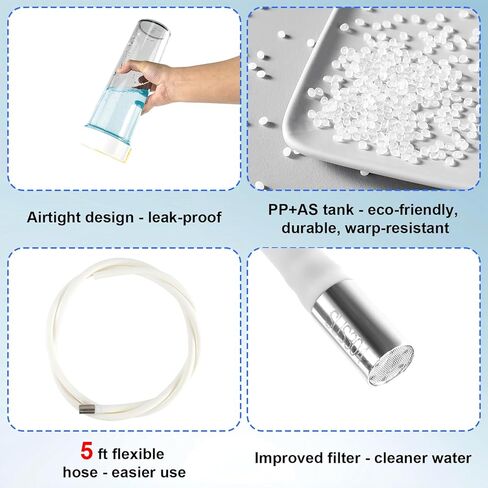 دش محمول للتخييم - مضخة دش في الهواء الطلق 8000 مللي أمبير في الساعة مع 5 أوضاع للضغط ، وشاشة LED ، و IPX8 مقاومة للماء ، وتصميم خفيف الوزن للمشي لمسافات طويلة ، والسفر ، وتنظيف الحيوانات الأليفة ، والطوارئ in Kuwait