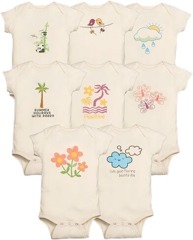 Doe & Joey Unisex Baby Bodysuit, 100% Sustainable Organic Cotton in Saudi Arabia