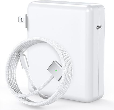 شاحن 140 وات لجهاز MacBook Pro 16/14 بوصة Mac Air 15/13 بوصة 【الجودة الأصلية】 2021-2025 M1–M4 6.6FT مغناطيسي 3 كابل LED ومحول طاقة شاحن سريع من النوع C - بين 2021-2025 in Kuwait
