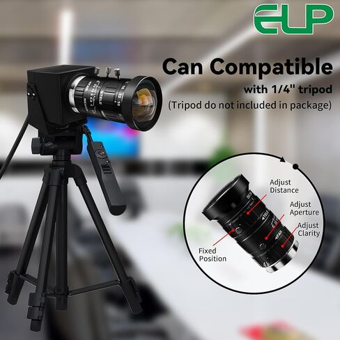ELP 48mp USB Camera Manual Zoom Webcam for Computer Mini Lightburn Camera for Laser Engraver UVC USB2.0 Close-up Web Cam 6000P USB Security Webcam 5-50mm 10X Zoom Webcamera for PC Jetson Nano Pi in Saudi Arabia