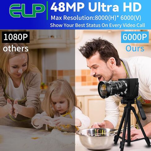 ELP 48mp USB Camera Manual Zoom Webcam for Computer Mini Lightburn Camera for Laser Engraver UVC USB2.0 Close-up Web Cam 6000P USB Security Webcam 5-50mm 10X Zoom Webcamera for PC Jetson Nano Pi in Saudi Arabia