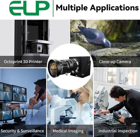ELP 48mp USB Camera Manual Zoom Webcam for Computer Mini Lightburn Camera for Laser Engraver UVC USB2.0 Close-up Web Cam 6000P USB Security Webcam 5-50mm 10X Zoom Webcamera for PC Jetson Nano Pi in Saudi Arabia