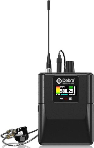 Debra M-PROI Wireless in-Ear Monitor System with Auto Frequency Scan, Stereo/Mono Mode, 80m Range, Bluetooth, and IR Sync for Stage, Studio, Live Performance in Saudi Arabia