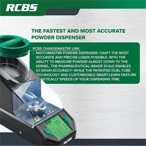 موزع مسحوق ماتش ماستر من RCBS، أسود، مقاس واحد in Saudi Arabia