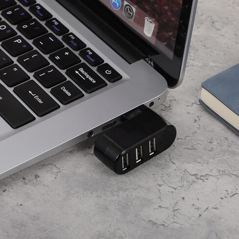 2 Pack 3-Port USB Hub [90°/180° Degree Rotatable] USB Splitter USB Expander Multiport USB Splitter Adapter with 3 USB Ports Charger Data for Laptop, Flash Drive Printer,Camera,Keyborad in Saudi Arabia