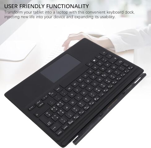 قاعدة لوحة مفاتيح للكمبيوتر اللوحي، مناسبة لجهاز Dell Latitude 5285 5290 2in1 K16M مع تخطيط QWERTY ولوحة اللمس in Kuwait