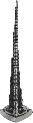 Tyenaza Khalifa Tower Model,Alloy Miniature European Dubai Tower Figurine Model Building Model Arts Craft Collectible Souvenir Office Home Desktop Decor (22cm/8.66in) in Saudi Arabia