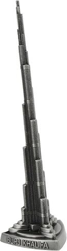 Tyenaza Khalifa Tower Model,Alloy Miniature European Dubai Tower Figurine Model Building Model Arts Craft Collectible Souvenir Office Home Desktop Decor (22cm/8.66in) in Saudi Arabia