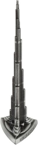 Tyenaza Khalifa Tower Model,Alloy Miniature European Dubai Tower Figurine Model Building Model Arts Craft Collectible Souvenir Office Home Desktop Decor (22cm/8.66in) in Saudi Arabia