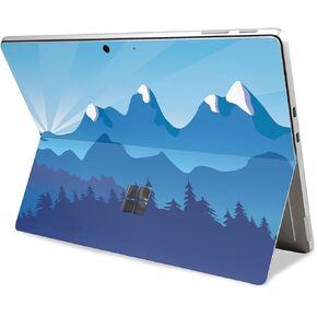 غلاف الكمبيوتر اللوحي متوافق مع Microsoft Surface Pro 11 (2024-2025) - الجبال الزرقاء - غطاء لاصق واقٍ من الفينيل الفاخر 3M - سهل الاستخدام | صُنع في الولايات المتحدة الأمريكية بواسطة MightySkins in Kuwait