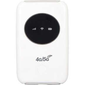 مودم USB WiFi 4G LTE غير مقفل بسرعة 150 ميجا بت في الثانية للوصول السريع إلى الإنترنت لأجهزة متعددة، بطارية مدمجة بقوة 3200 مللي أمبير في الساعة للمسافرين باللون الأبيض: 10 × 6 × 1.5 سم in Kuwait