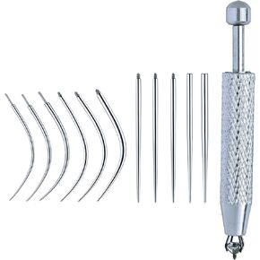Piercing Taper Curved and Piercing Ball Grabber Tool Kit 14G 16G 18G and 20G Piercing Taper Insertion Tools for Flat Back Internal, External, Threadless Piercing Jewelry in Saudi Arabia