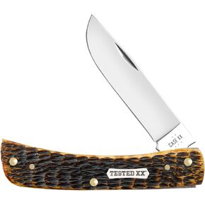 Case XX WR سكين جيب Sod Buster Burnt Amber Bone CS رقم الصنف 51394 (6137 CS) طول الإغلاق: 3 5/8 بوصة in Saudi Arabia