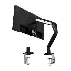 Okak Monitor Stand for Desk Single Monitor Arm Mount Computer for VESA Mounting Holes 75 and 100mm Stand Up to 26.4lbs, 15 to 27 Inch Screens Office Desk Accessories, Black in Saudi Arabia