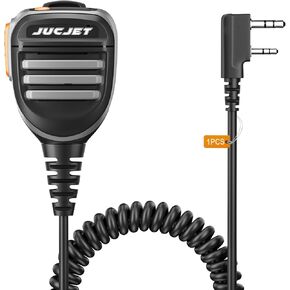Walkie Talkie Speaker Microphone,2 Pin Shoulder Mic Speaker for Baofeng UV-5R BF-88S 5RM UV-K5 K5PLUS GM-15 Pro UV-5G Plus GM-5RH UV-5RH V12D(2 Pieces) in Saudi Arabia