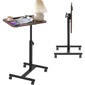 FuturelOT Side Table Adjustable Overbed Bedside Table Height-Adjustable Mobile Portable Desk Laptop Rotating Computer Desk Hospital Portable Stand Movable Bed-Use Desk Sofa Laptop Stand in Saudi Arabia