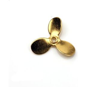 مروحة معدنية مكونة من ثلاثة شفرات لطعم الصيد، ذهبية وفضية، ملحقات طعم دوار بثلاث شفرات in Kuwait