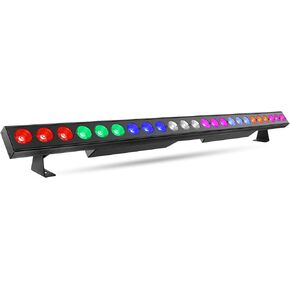 شريط إضاءة LED لغسل المسرح: شرائط LED بكسل مزدوجة الصف محاطة بشعاع RGBW - تغيير لون RGBW 60W 4IN1 - تحكم DMX بواسطة DJ Party Planner - مصابيح علوية للأحداث وعروض موسيقى الزفاف - عبوتان in Kuwait