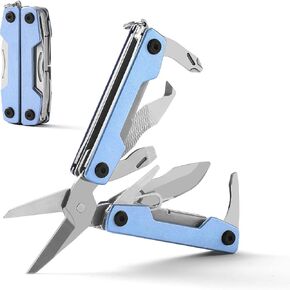 Multitool with Pocket Knife,Gifts for Men and Women, 11-in-1 Mini EDC Multitool with Screwdriver, Scissors, SIM Extractor and Bottle Opener, Perfect for Outdoor, Hiking, Simple Repair (Purple) in Kuwait