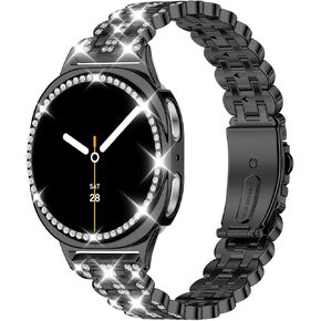 حافظة Bling Band+ متوافقة مع ساعة Galaxy Watch 8 مقاس 40 مم/44 مم، حزام وغطاء بديل للسيدات لساعة Samsung Galaxy Watch8 in Kuwait