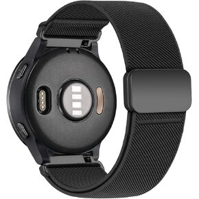 22mm Elastic Nylon Band for Garmin Venu 3 2/Vivoactive 4/Forerunner 970/965/955/265 46mm/255 46mm,Magnetic Stretchy Fabric Sport Watch Strap for Samsung Galaxy 3 45mm/Gear S3 Frontier in Saudi Arabia
