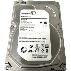 (الطراز القديم) Seagate Barracuda 3TB SATA 6Gb/s7200RPM 64MB Cache 3.5 بوصة محرك الأقراص الصلبة الداخلي لسطح المكتب (ST3000DM001) - ضمان لمدة 3 سنوات (متجدد) in Kuwait