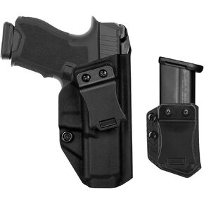 PSA Dagger Compact IWB Holster Right Hand Fits PSA Dagger Compact Pistol Holster & Universal 9mm/.357 Sig/.40 Double Stack Mag Carrier IWB/OWB Magazine Holsters Concealed Carry in Saudi Arabia